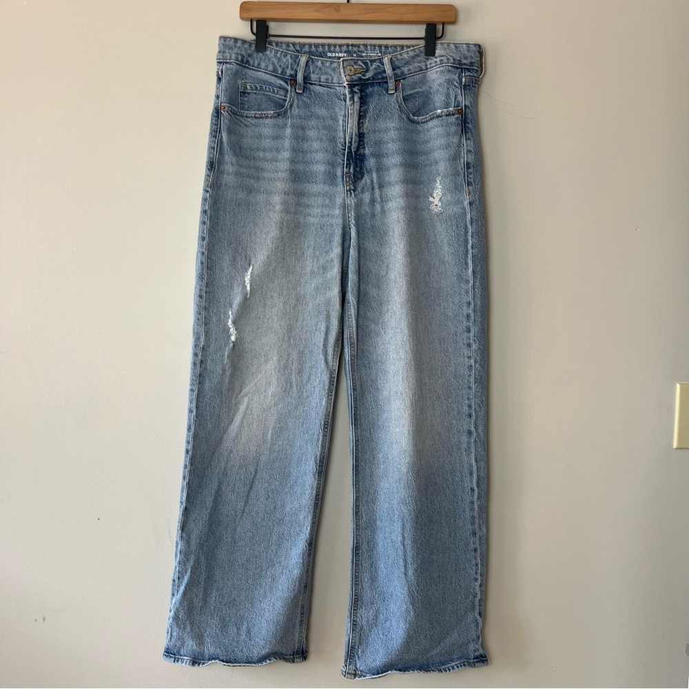 Old Navy Light Blue Flare & Wide Leg Jeans
